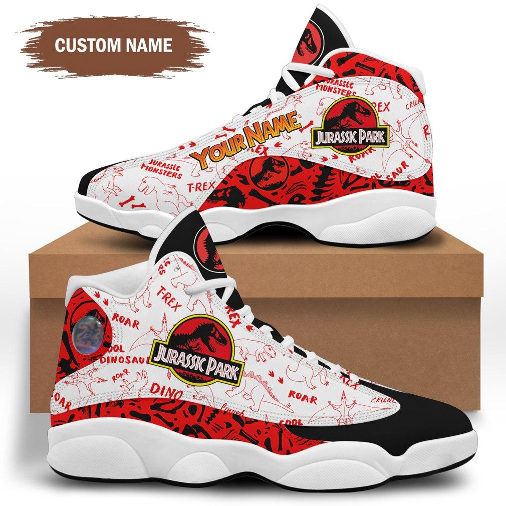 Jurassic Park JD 13 Shoes Personalized Birthday Sneakers