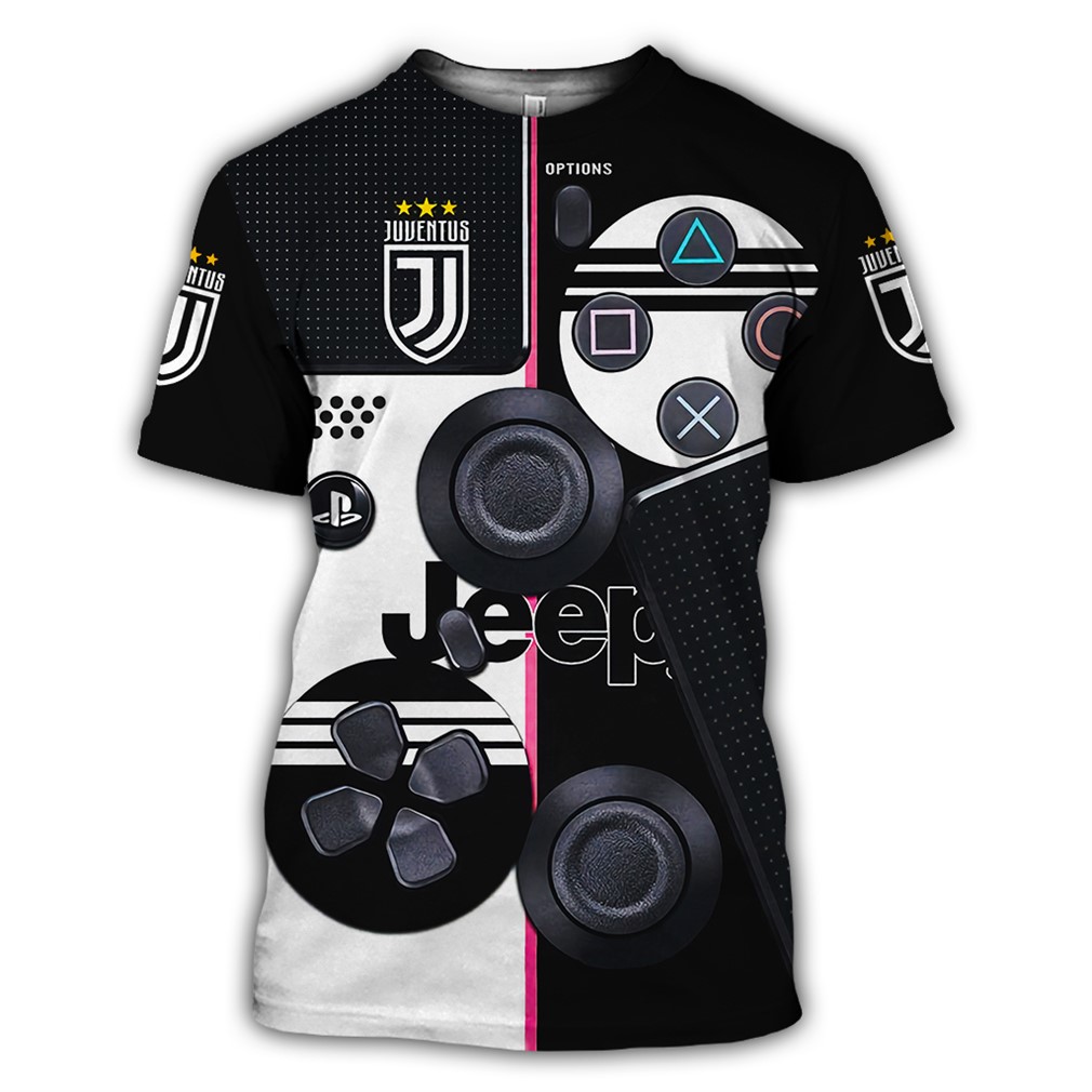 Sony Dualshock 4 Wireless Controllers With Juve Fc 3d All Over Printed Hoodie