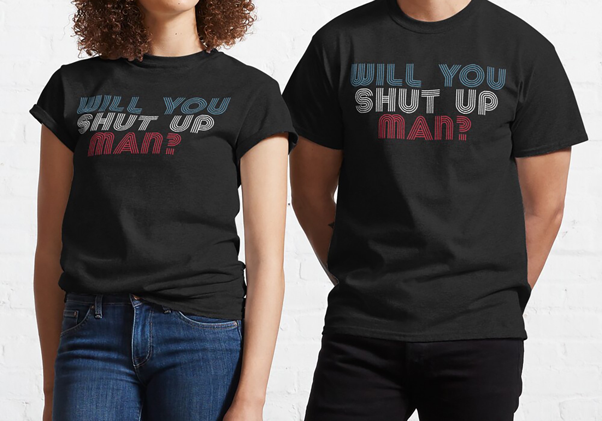 Will You Shut Up Man Biden Debate Quote Classic T-shirt