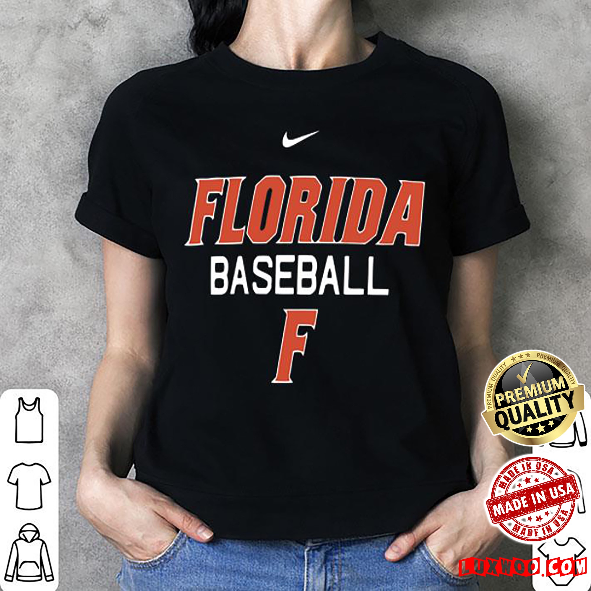 F Florida Gator Baseball Shirt  Luxwoo.com