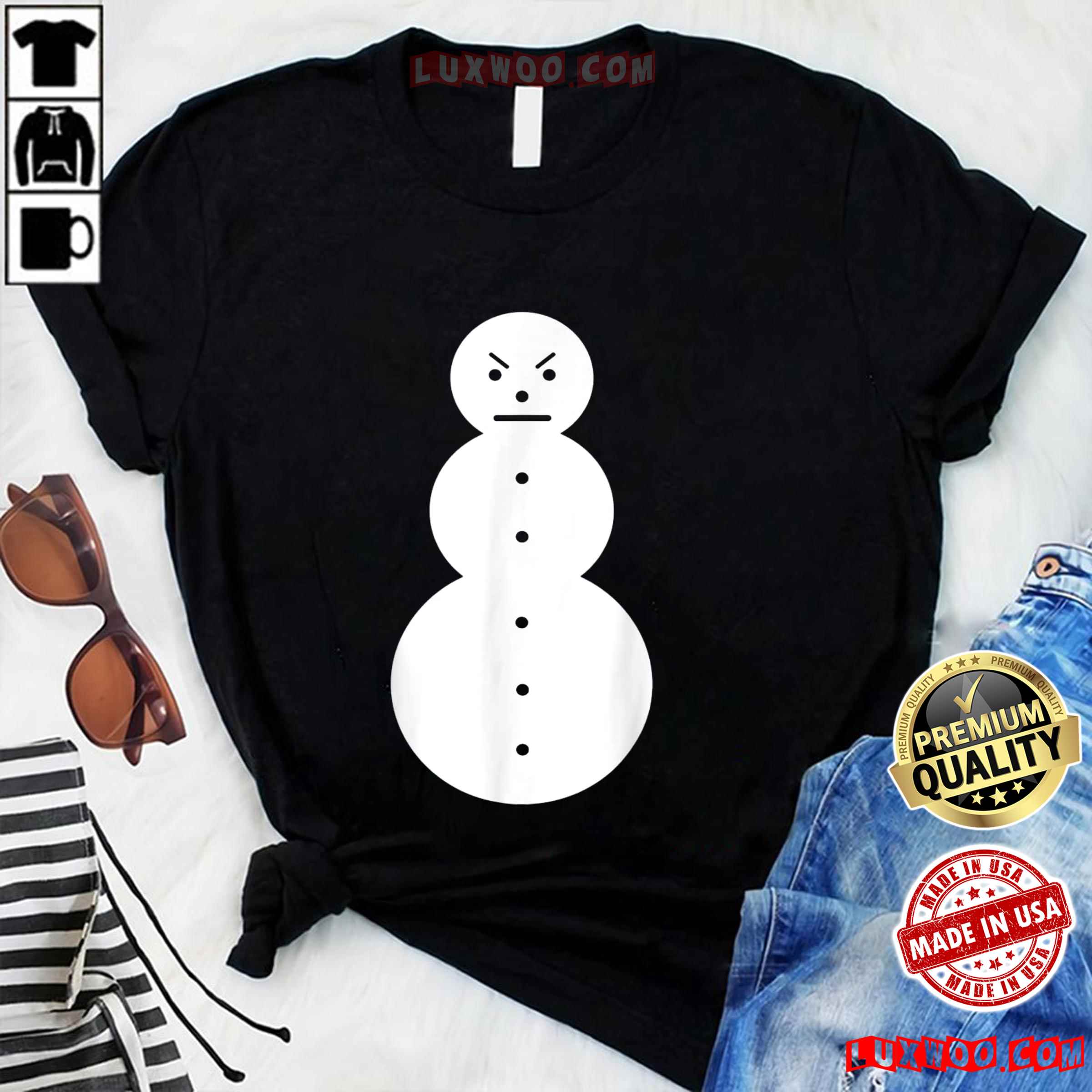 Jeezy Snow Man Funny Shirt For Christmas