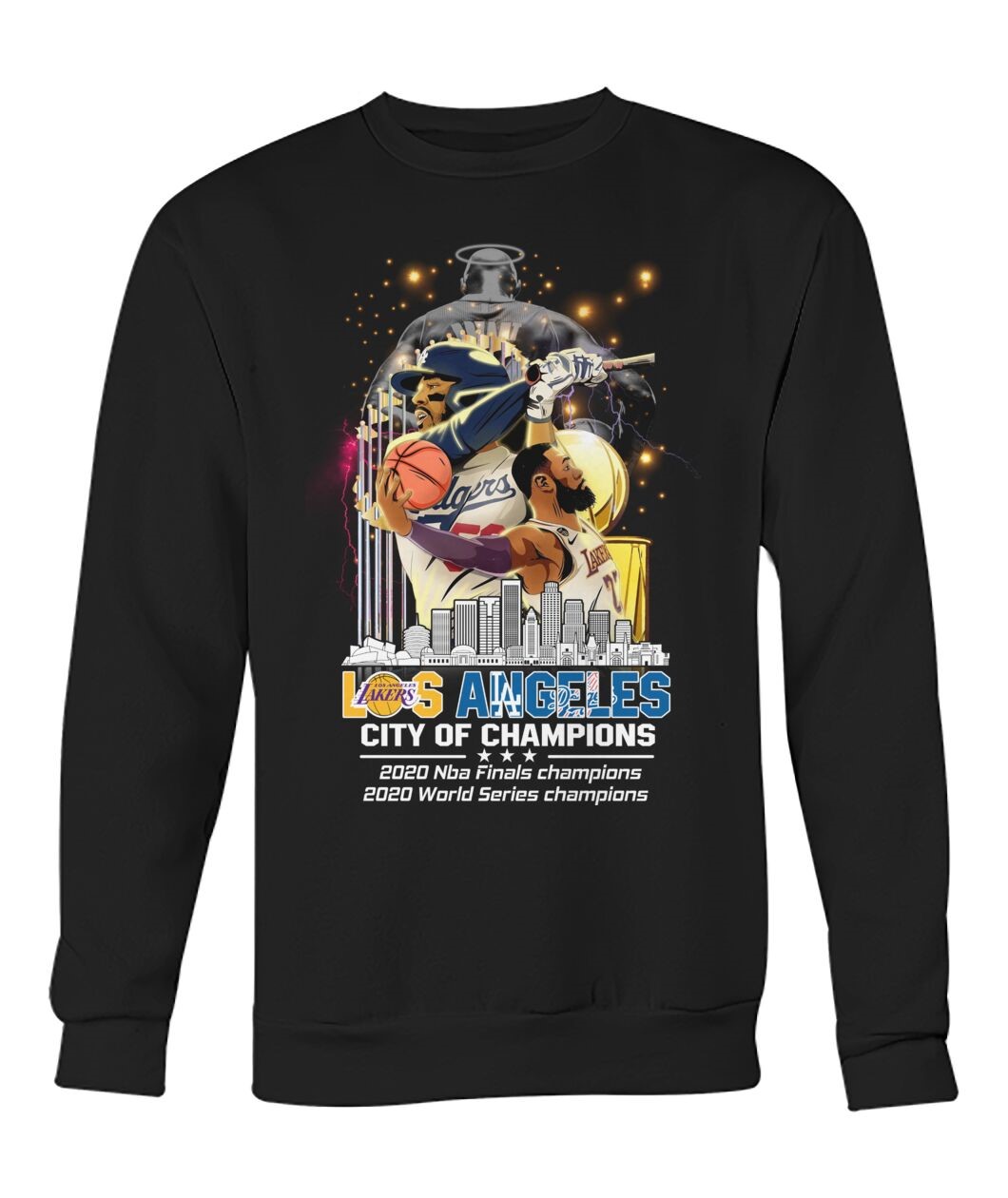 Los Angeles Lakers And Los Angeles Dodgers City Of Champion 2020 T-shirt