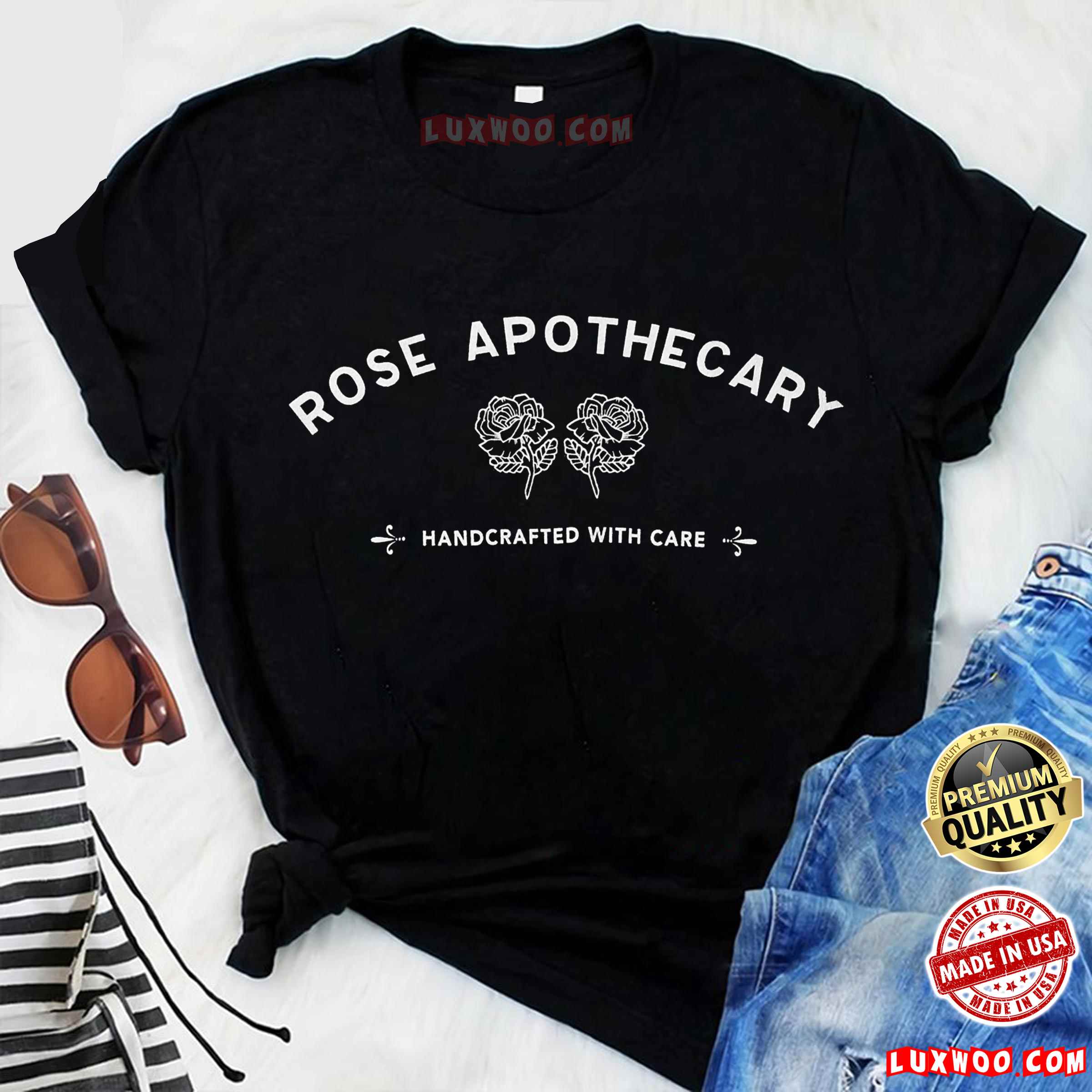 Rose Apothecary Shirt Handcrafted With Care