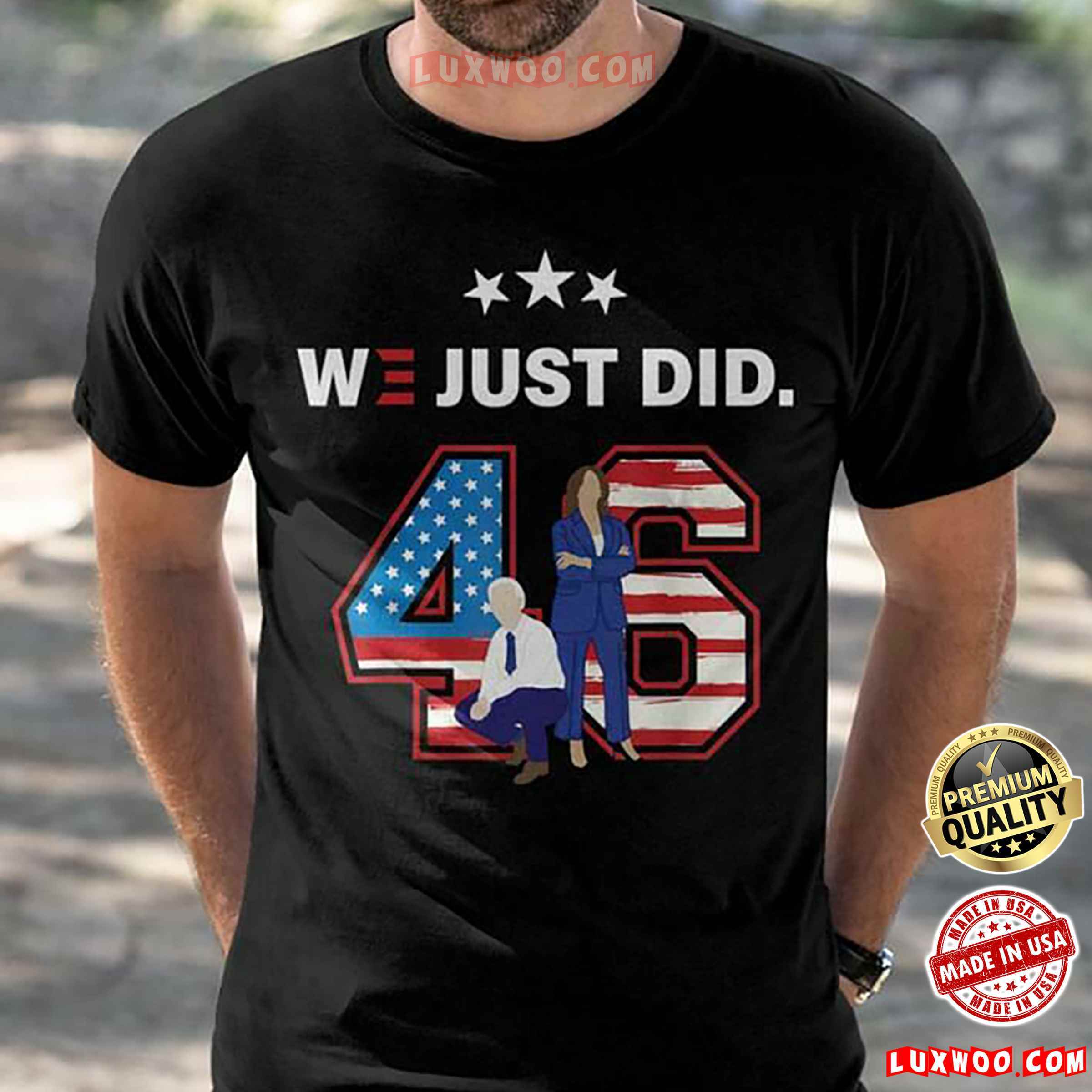 Us President Election Joe Biden And Donald Trump We Just Did 46 Tshirt