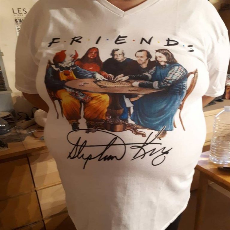 Click to view full screen Horror Friends Stephen King Signature Shirts Full Size Up To 5xl photo review