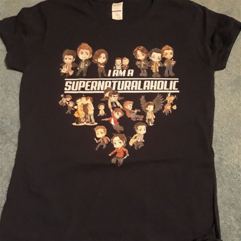 I Am A Supernaturalaholic Supernatural Cute Cartoon Shirts Size Up To 5xl photo review