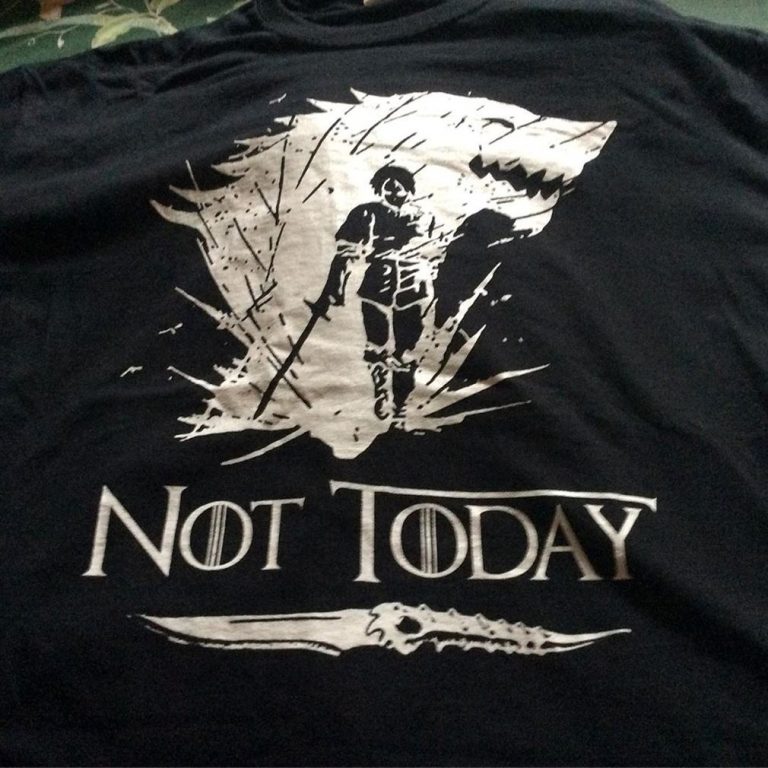 Not Today Death Valyrian Dagger Arya Stark Shirts Plus Size Up To 5xl photo review
