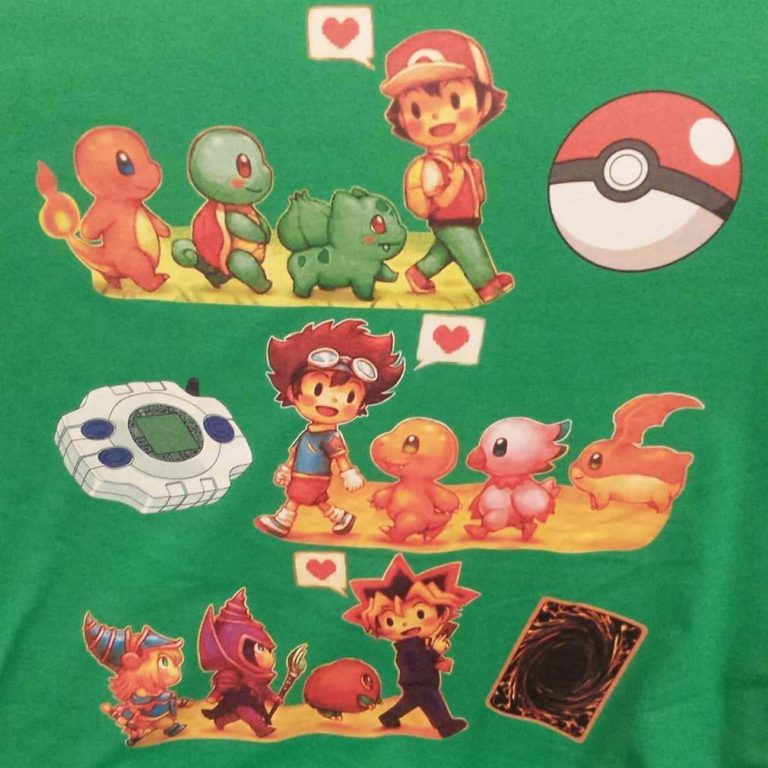 Pokemon Digimon Yugioh Starters Childhood Memory Shirts Plus Size Up To 5xl photo review