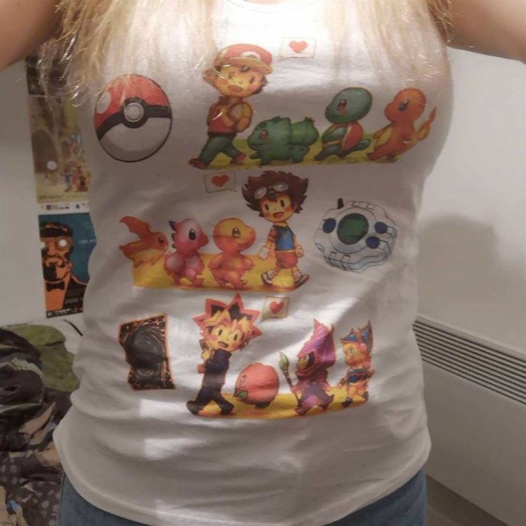 Pokemon Digimon Yugioh Starters Childhood Memory Shirts Plus Size Up To 5xl photo review