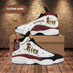 Birthday October King Jordan 13 Shoes Personalized Sneaker Sport