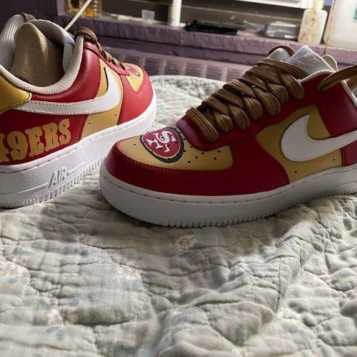 Click to view full screen Nfl San Francisco 49ers Running Shoes Sneaker Custom Shoes V2 photo review