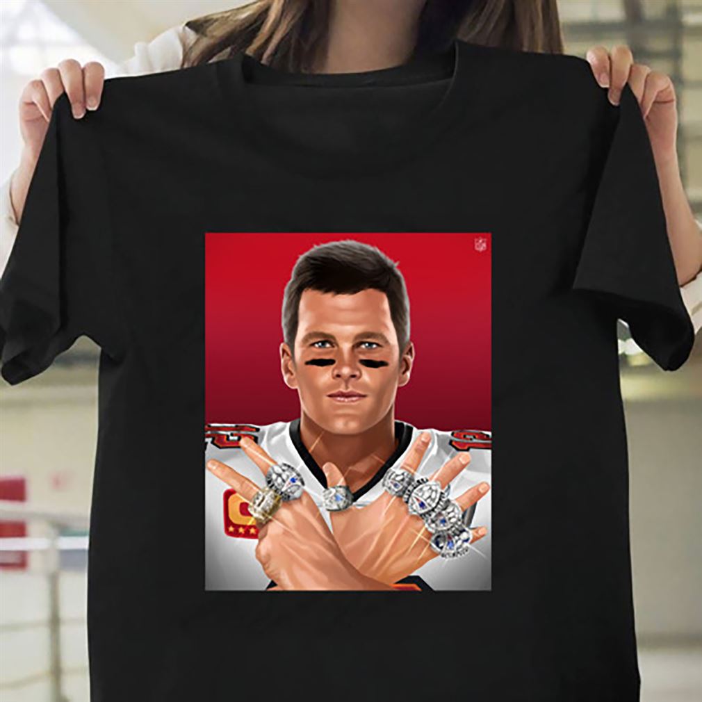 Tom Brady Tampa Bay Buccaneers T-shirt Champions Super Bowl 2021 Nfl Size