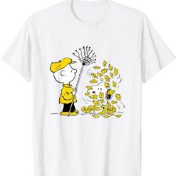Peanuts - Charlie Brown Snoopy Fall Leaves T-Shirt
