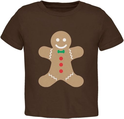 Old Glory Gingerbread Man Brown Toddler T-Shirt
