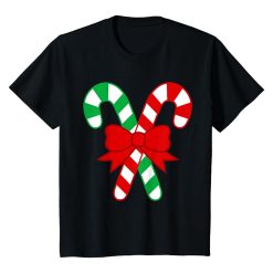 Kids Candy Canes Holiday Gift Shirt
