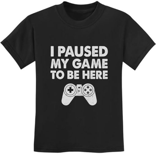 I Paused My Game Youth Kids Shirts