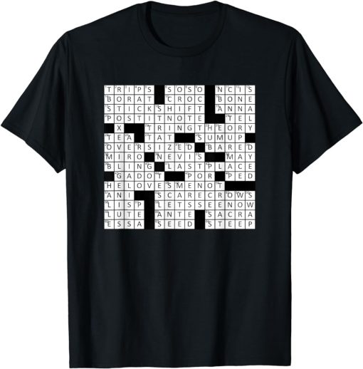 Stuffed Shirt Crossword Clue T-Shirt