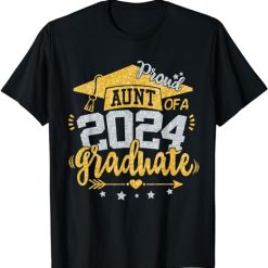 Auntie Senior 2024 Proud Aunt of a Class of 2024 Graduate T-Shirt