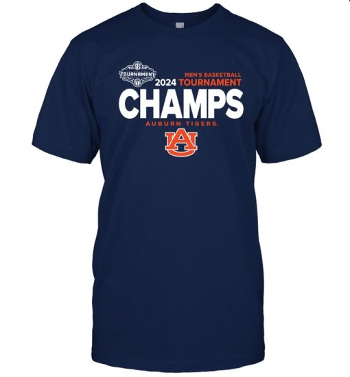 Auburn Tigers 2024 SEC Men's Basketball Tournament Champions T-Shirts