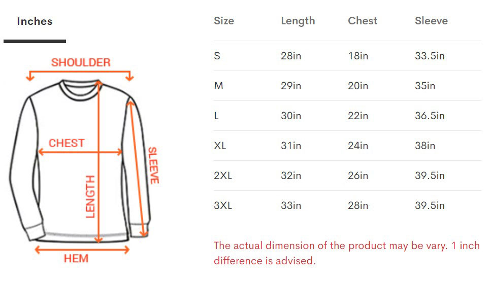 Size guide 2